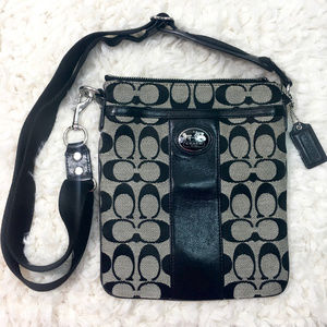 *final* Coach Black Logo Crossbody Bag w/ Hangtag
